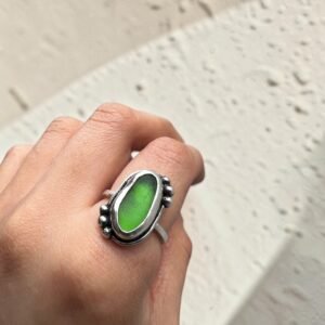 ANILLO VIDRIO MAR EMPELOTADO